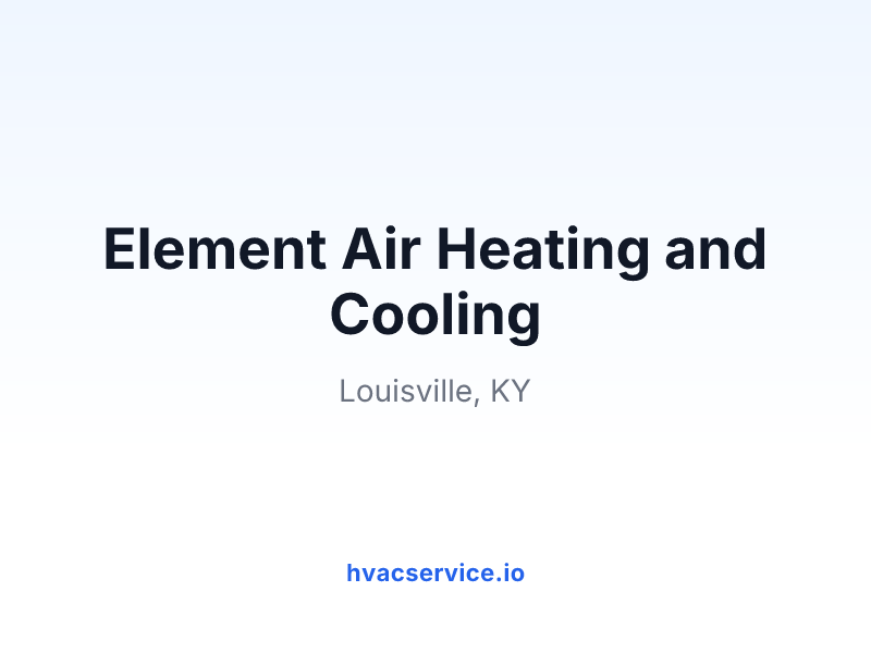 Element Air Heating and Cooling