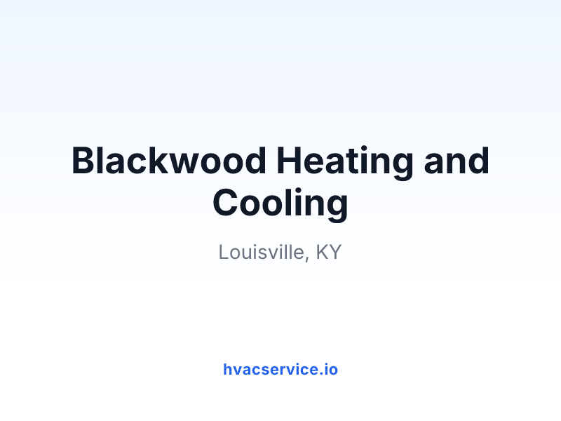 Blackwood Heating and Cooling