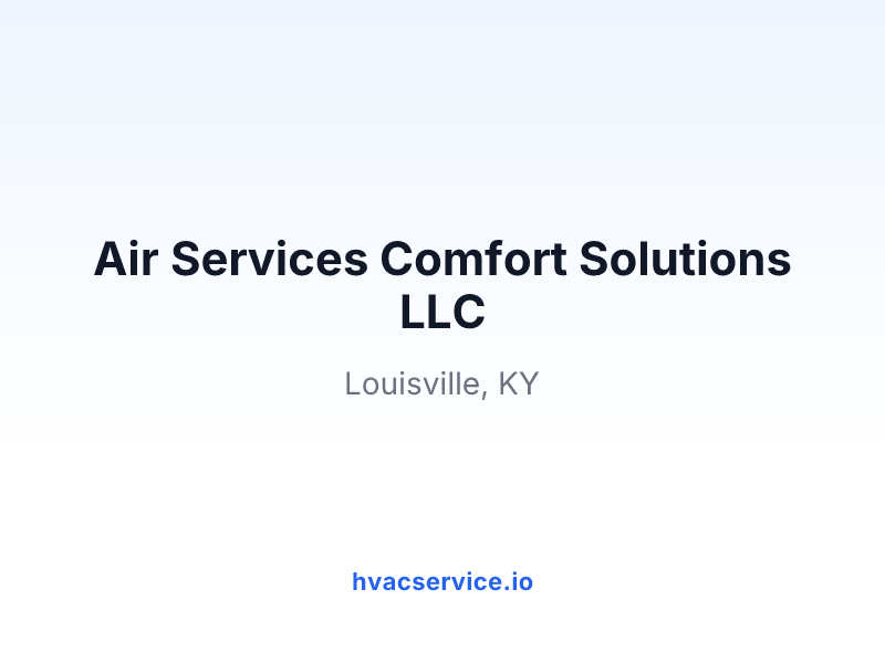 Air Services Comfort Solutions LLC