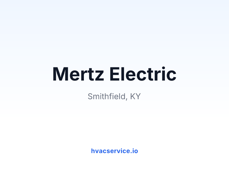 Mertz Electric