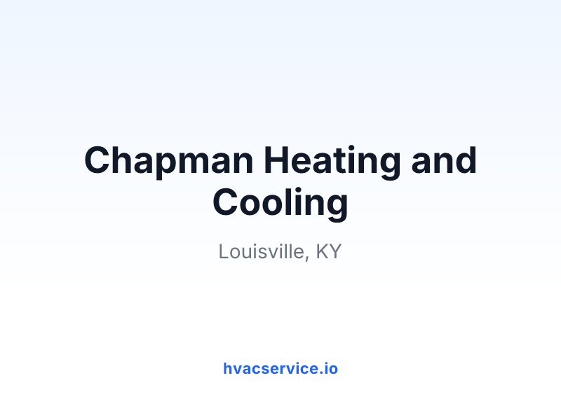 Chapman Heating and Cooling