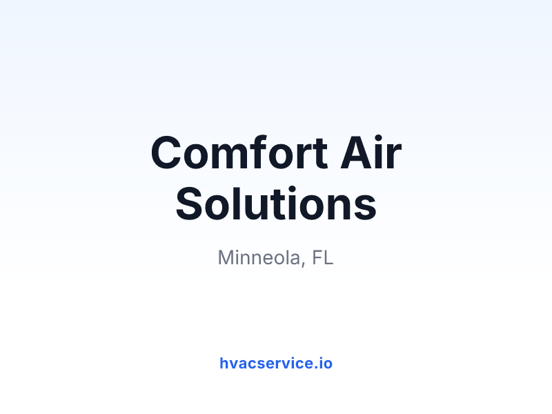 Comfort Air Solutions