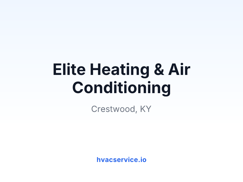 Elite Heating & Air Conditioning