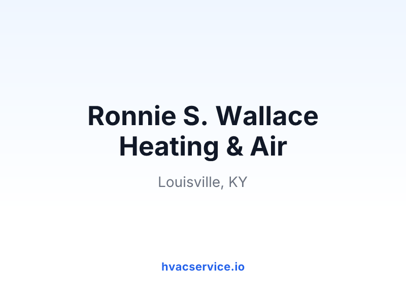 Ronnie S. Wallace Heating & Air