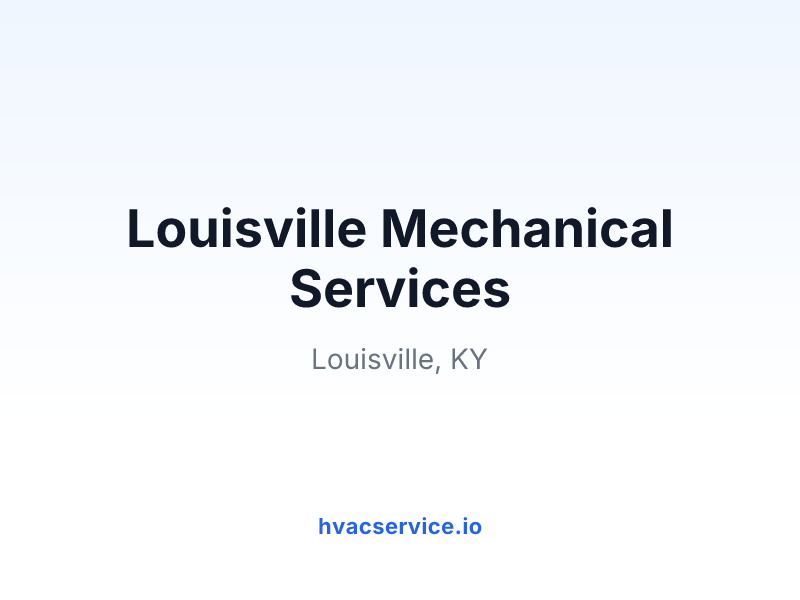 Louisville Mechanical Services