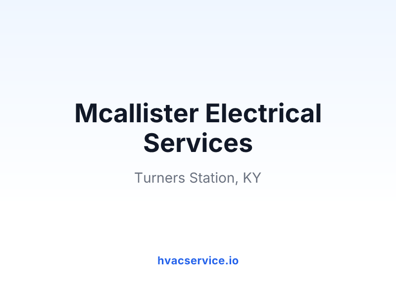 Mcallister Electrical Services