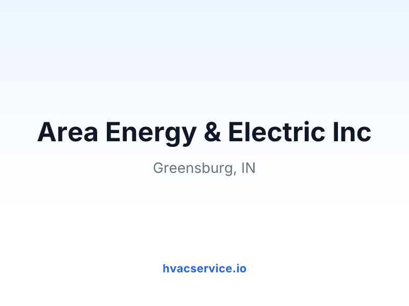 Area Energy & Electric Inc