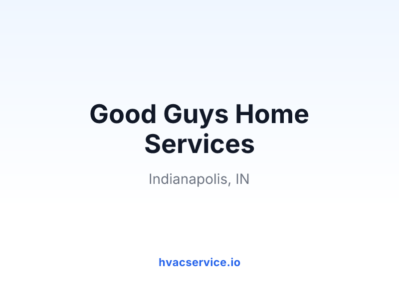 Good Guys Home Services
