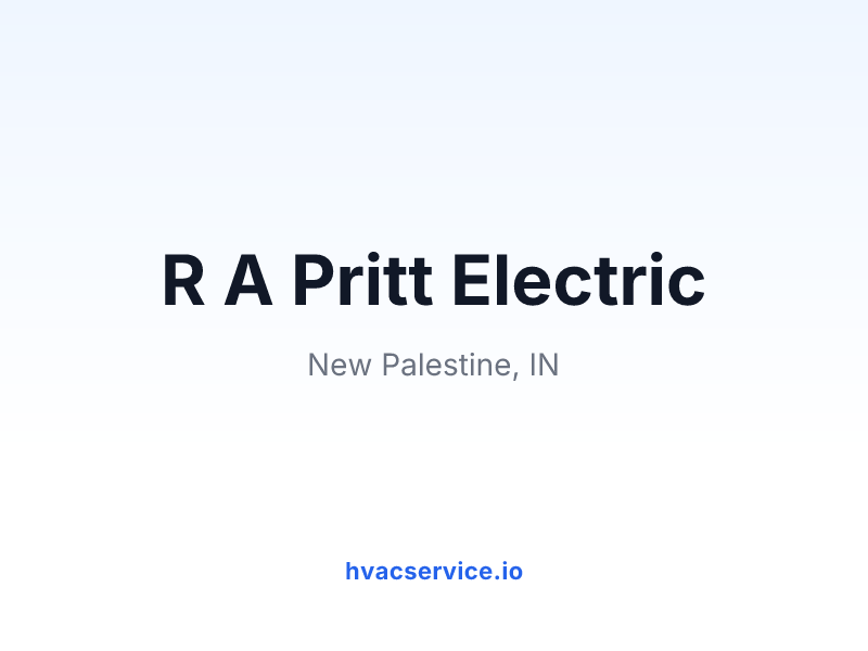 R A Pritt Electric