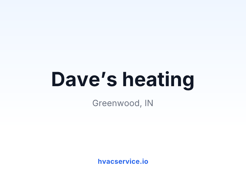 Dave’s heating