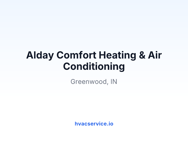 Alday Comfort Heating & Air Conditioning