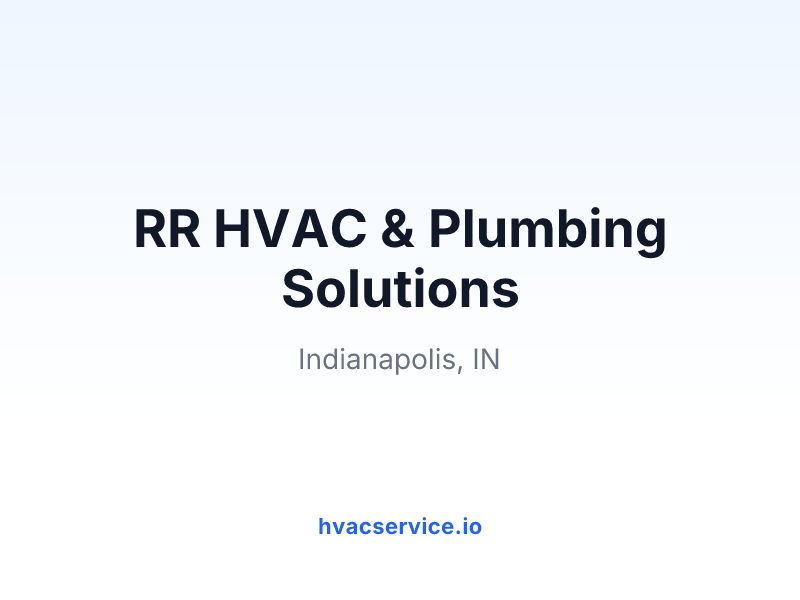 RR HVAC & Plumbing Solutions