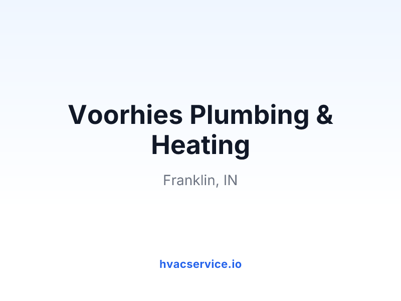 Voorhies Plumbing & Heating