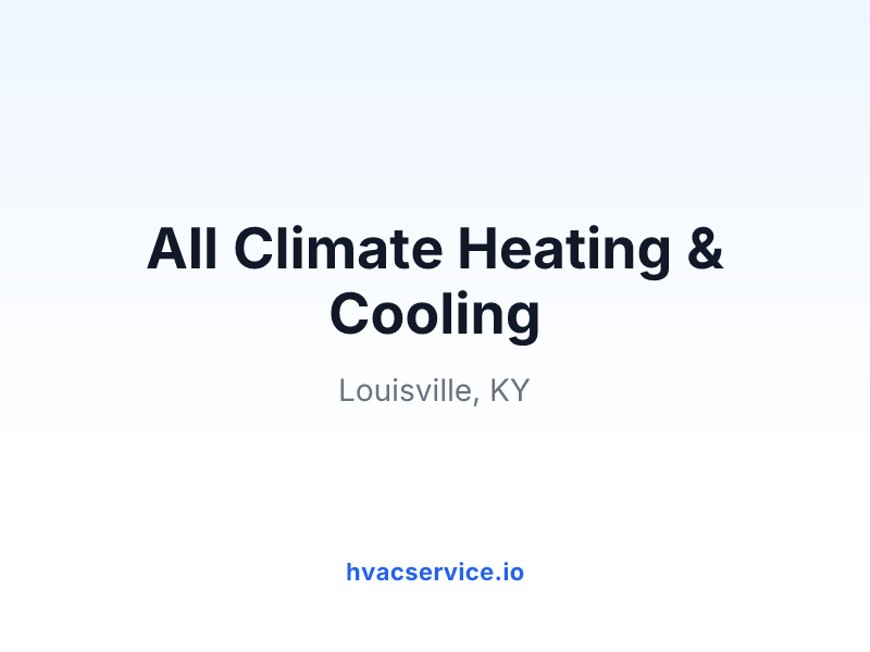 All Climate Heating & Cooling