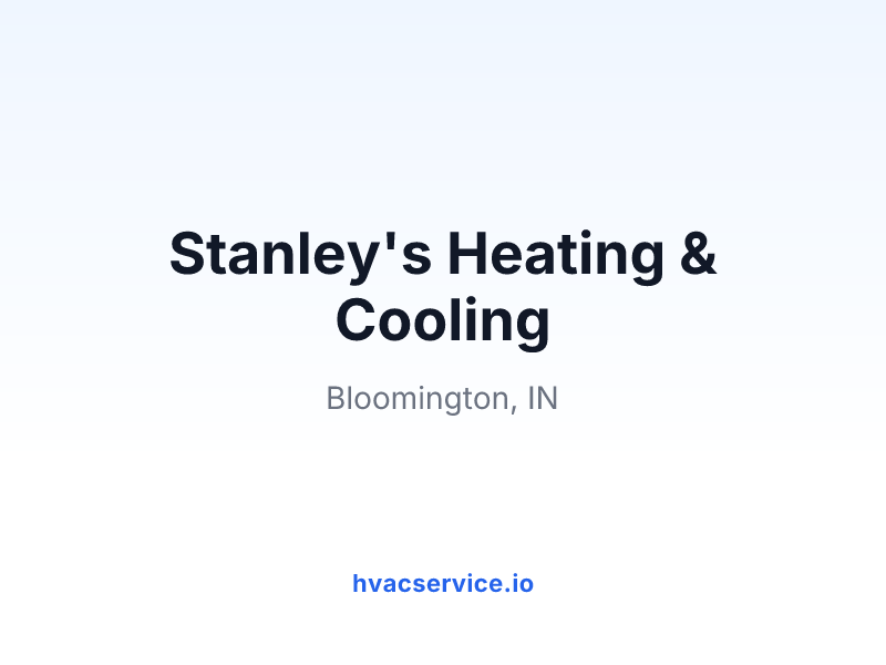 Stanley's Heating & Cooling