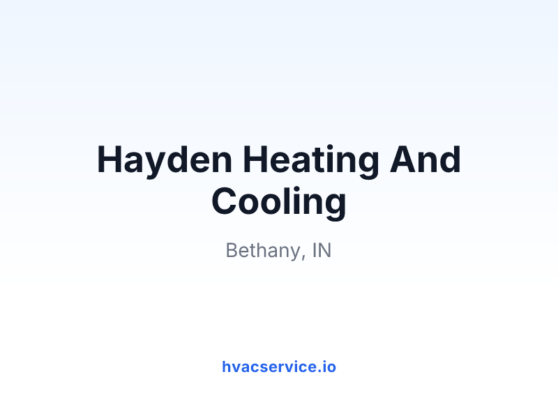 Hayden Heating And Cooling