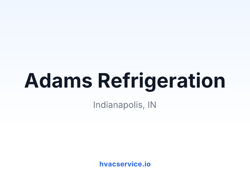 Adams Refrigeration