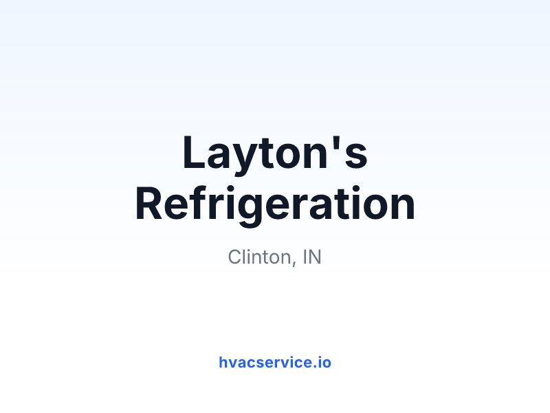 Layton's Refrigeration