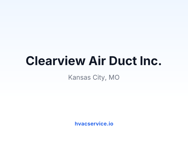 Clearview Air Duct lnc.