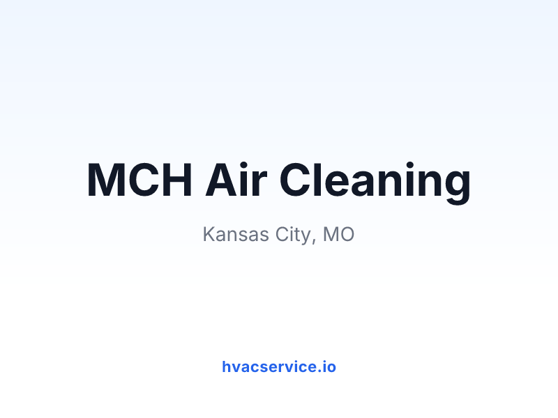 MCH Air Cleaning