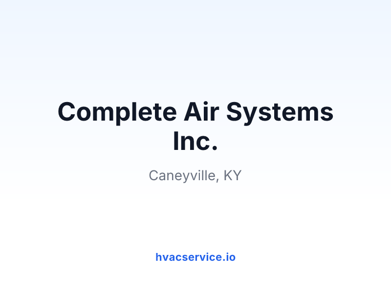 Complete Air Systems Inc.