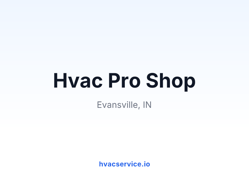 Hvac Pro Shop