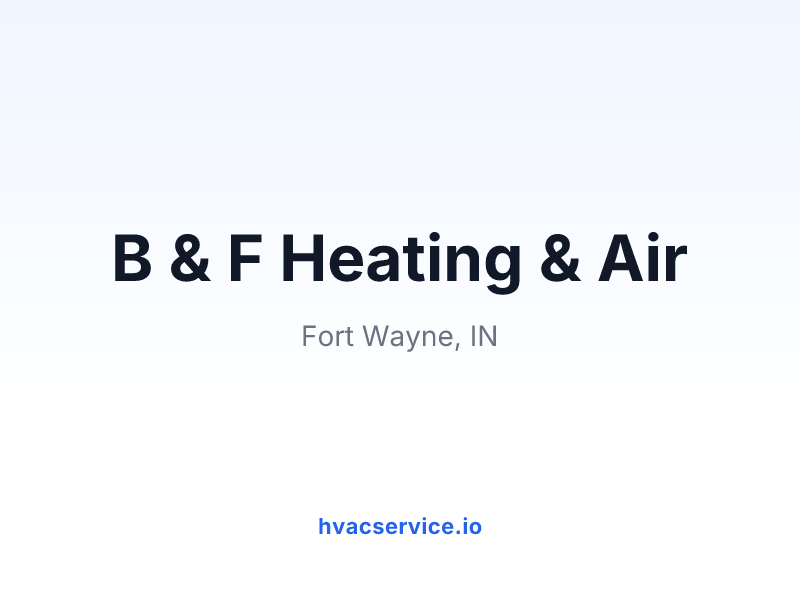 B & F Heating & Air