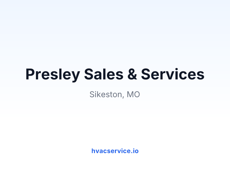 Presley Sales & Services