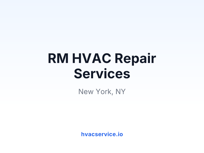 RM HVAC Repair Services