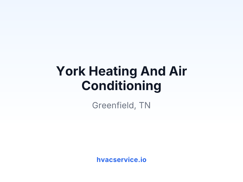 York Heating And Air Conditioning