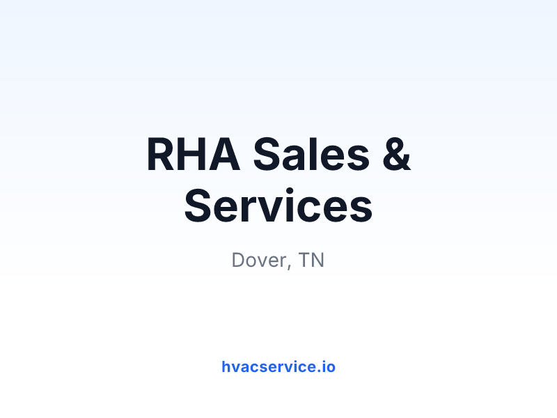 RHA Sales & Services