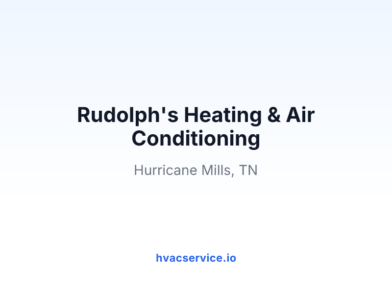 Rudolph's Heating & Air Conditioning