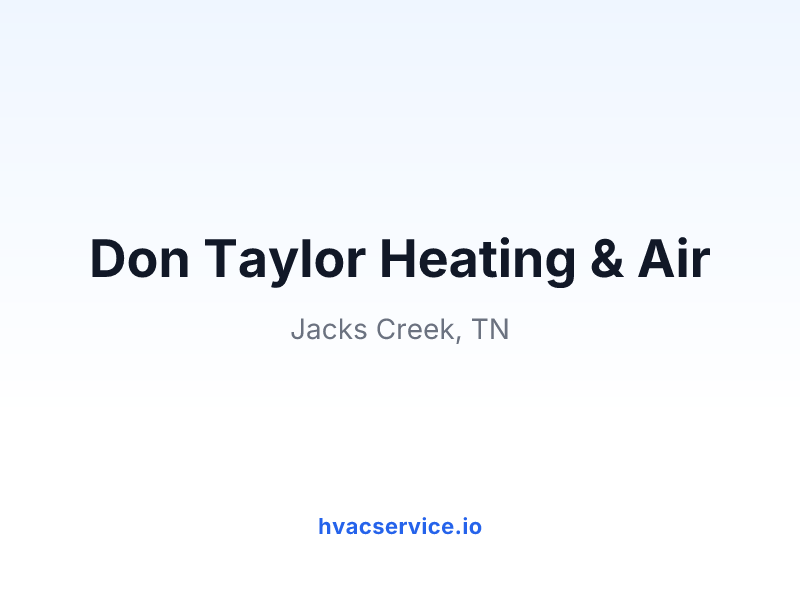 Don Taylor Heating & Air