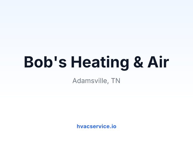 Bob's Heating & Air