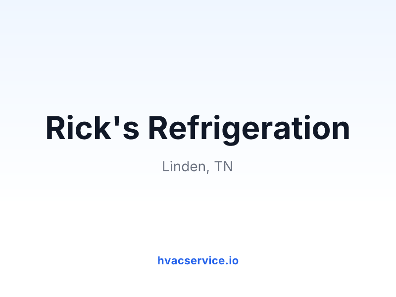 Rick's Refrigeration