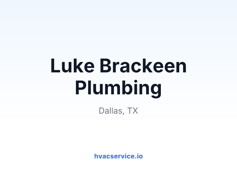 Luke Brackeen Plumbing
