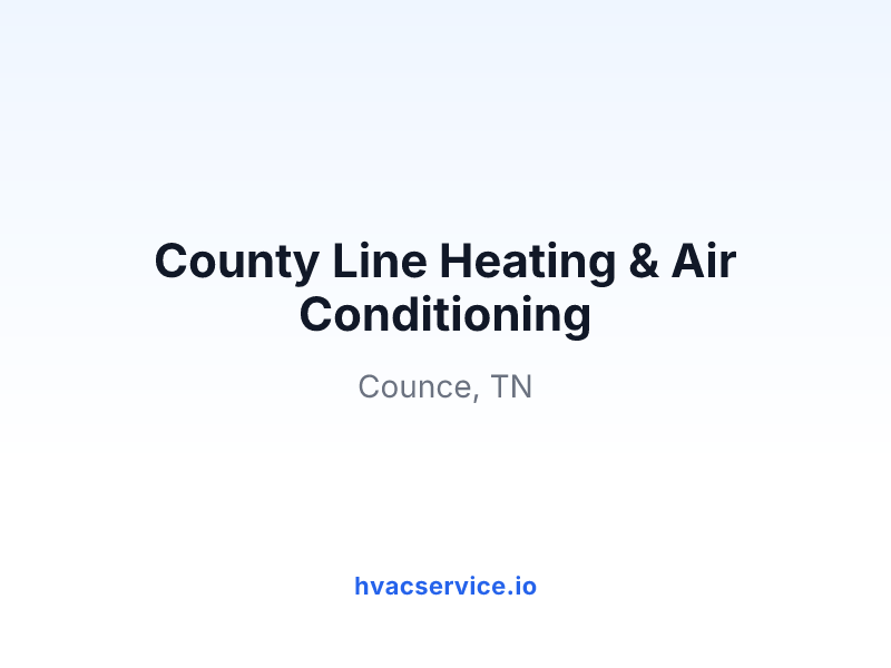 County Line Heating & Air Conditioning