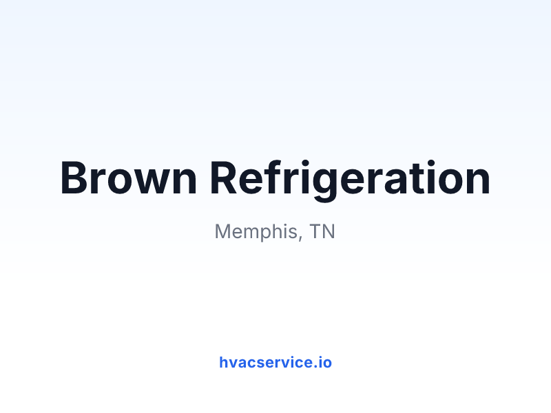 Brown Refrigeration