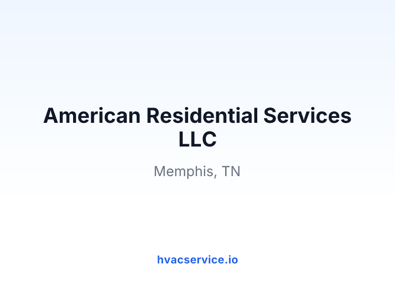 American Residential Services LLC