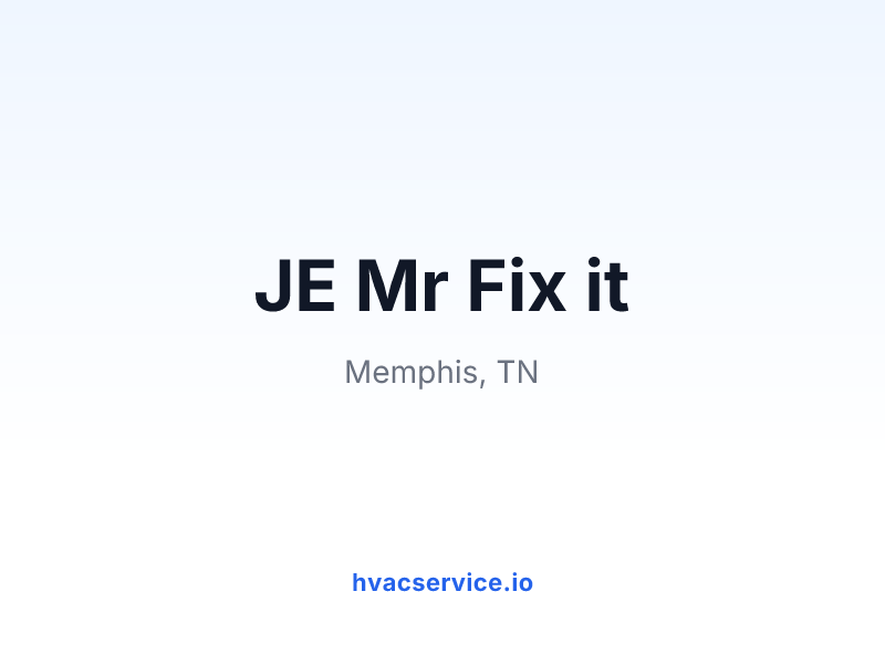 JE Mr Fix it