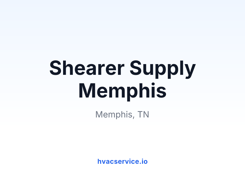 Shearer Supply Memphis
