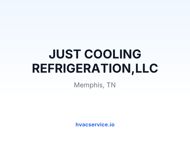 JUST COOLING REFRIGERATION,LLC