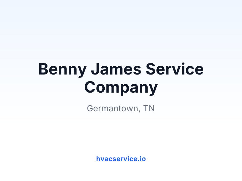 Benny James Service Company