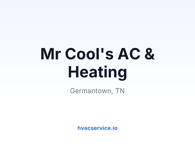 Mr Cool's AC & Heating