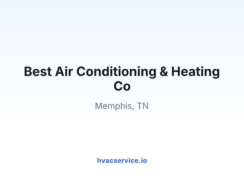 Best Air Conditioning & Heating Co