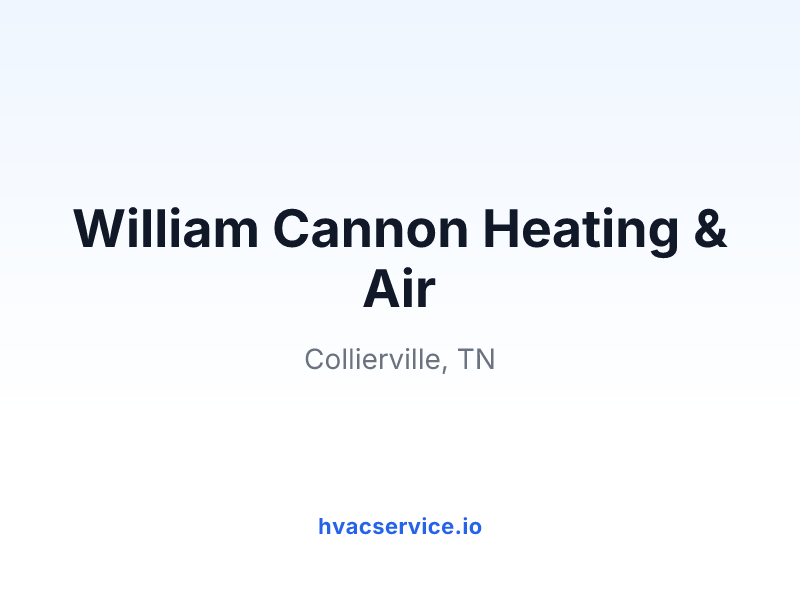 William Cannon Heating & Air