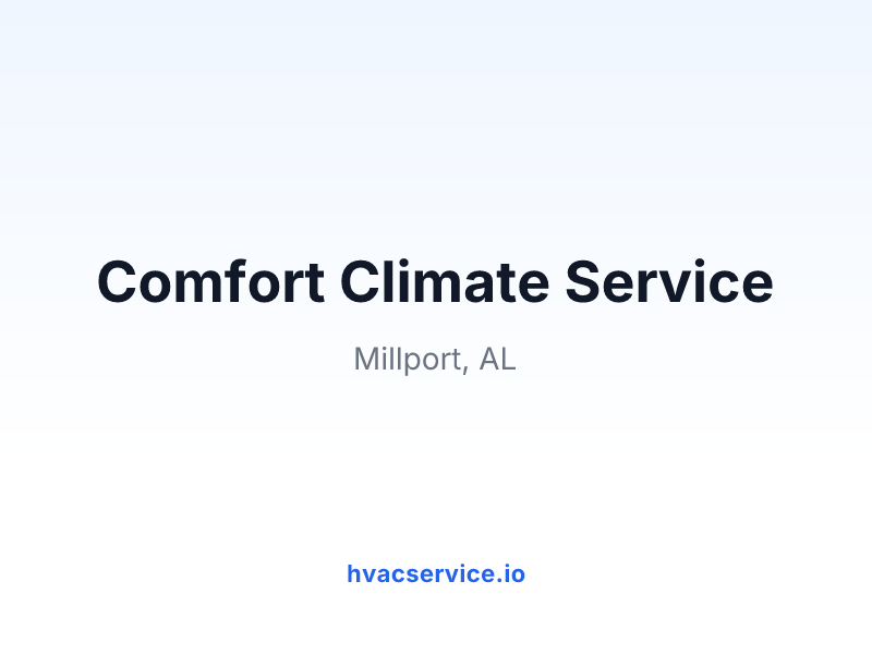 Comfort Climate Service
