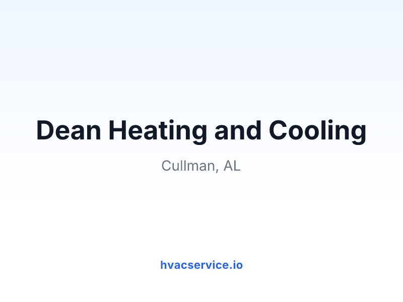 Dean Heating and Cooling
