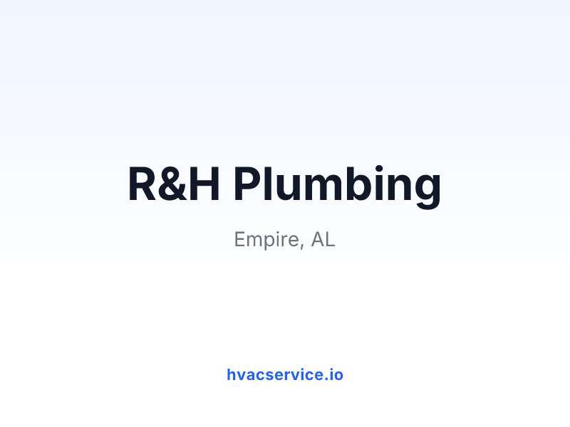 R&H Plumbing