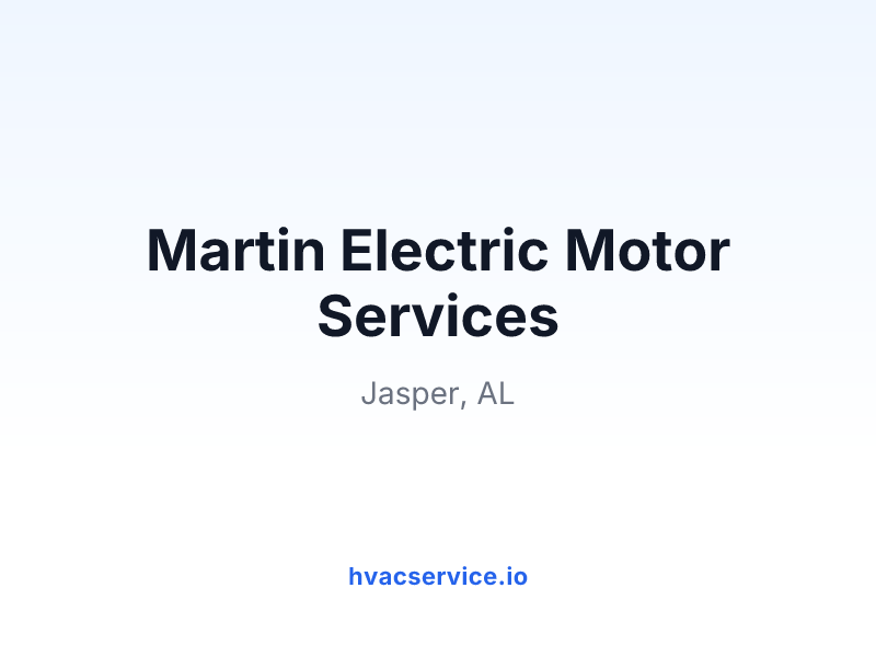 Martin Electric Motor Services
